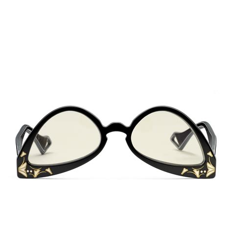 gucci inverted cat eye glasses|gucci cat eye sunglasses havana.